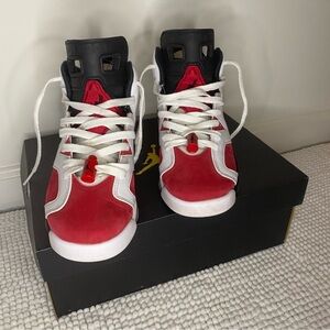 Air Jordan 6 Retro “Carmine 6” w/ box. Authentic. size:5y- normal wear